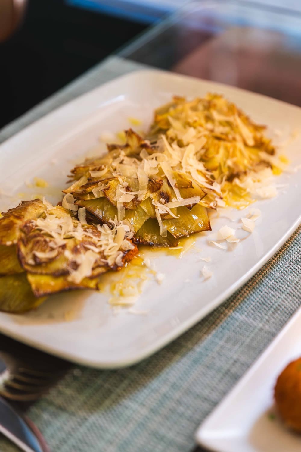 Canelón con parmesano